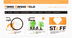 Desktop Screenshot of parisrandovelo.fr